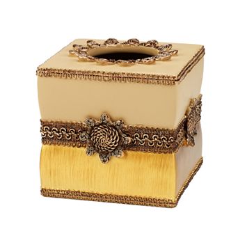 Avanti Braided Medallion Tissue Box Cover