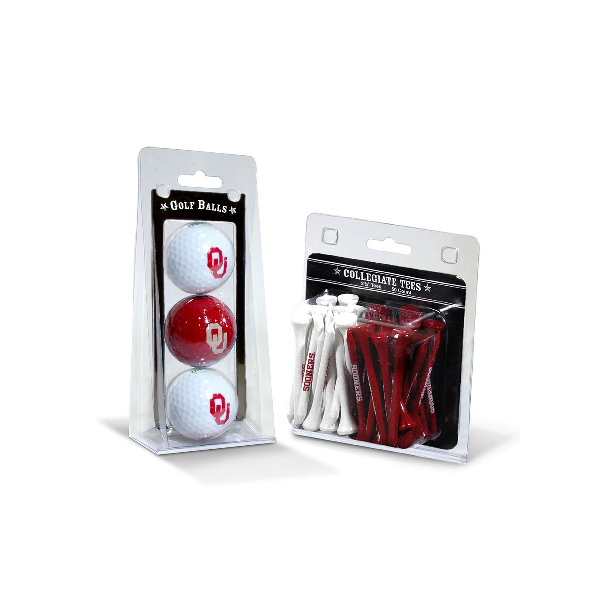 Team Golf Oklahoma Sooners Golf Ball & Tees Set