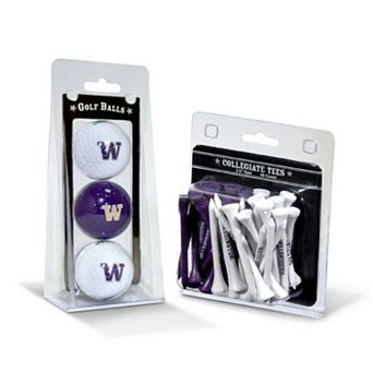 Team Golf Washington Huskies Golf Ball & Tees Set