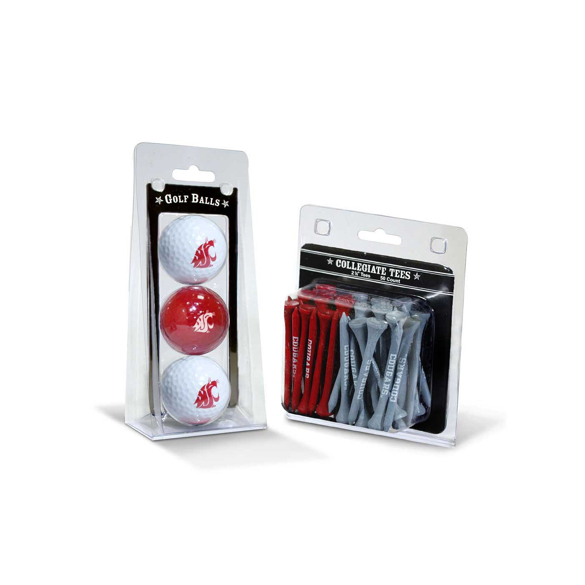 Team Golf Washington State Cougars Golf Ball & Tees Set, Wsc Team