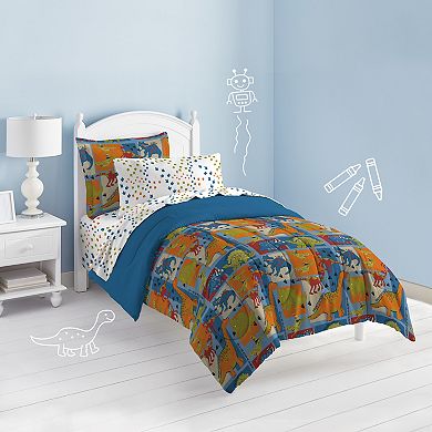 Dream Factory Dino Blocks Bed Set