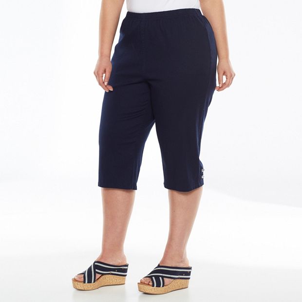 Plus Size Croft & Barrow® Pull-On Skimmer Pants