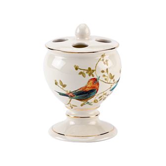 Avanti Gilded Birds Toothbrush Holder