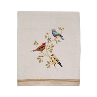 Avanti Gilded Birds Tissue Cover - Ivory