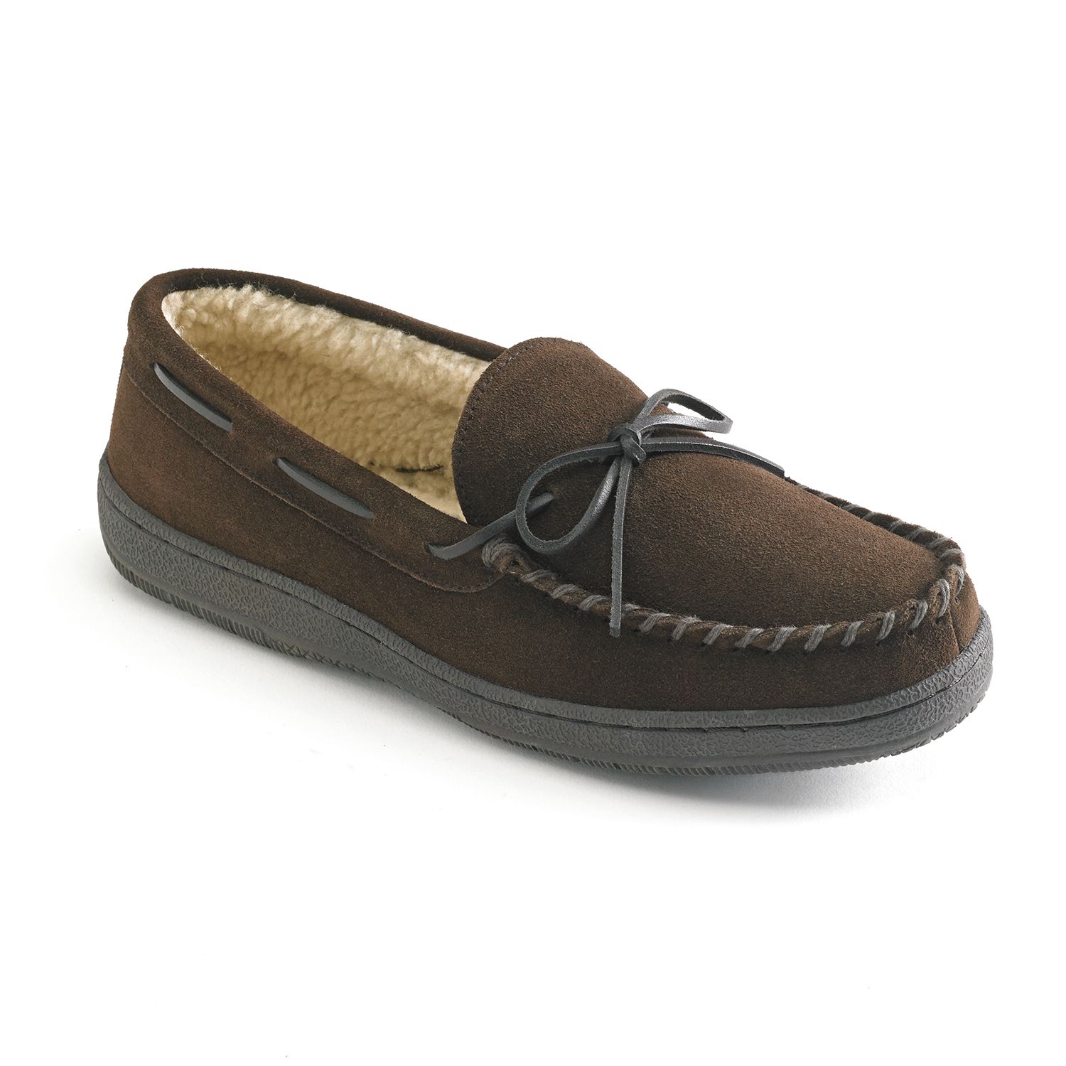 Image for Hideaways by L.B. Evans Morgan Men's Suede Moccasin Slippers at Kohl's.