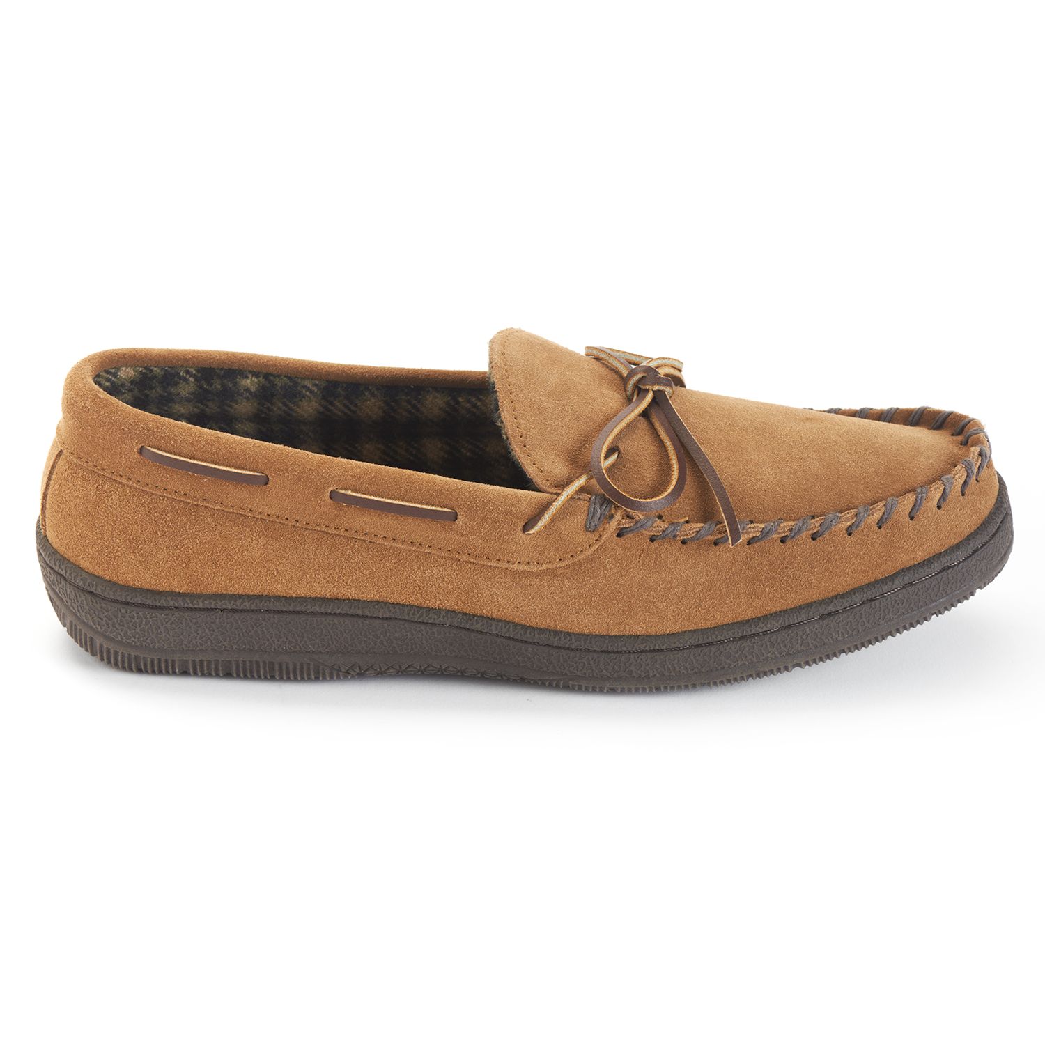 Hideaways By L.B. Evans Marion Suede Men's Moccasin Slippers