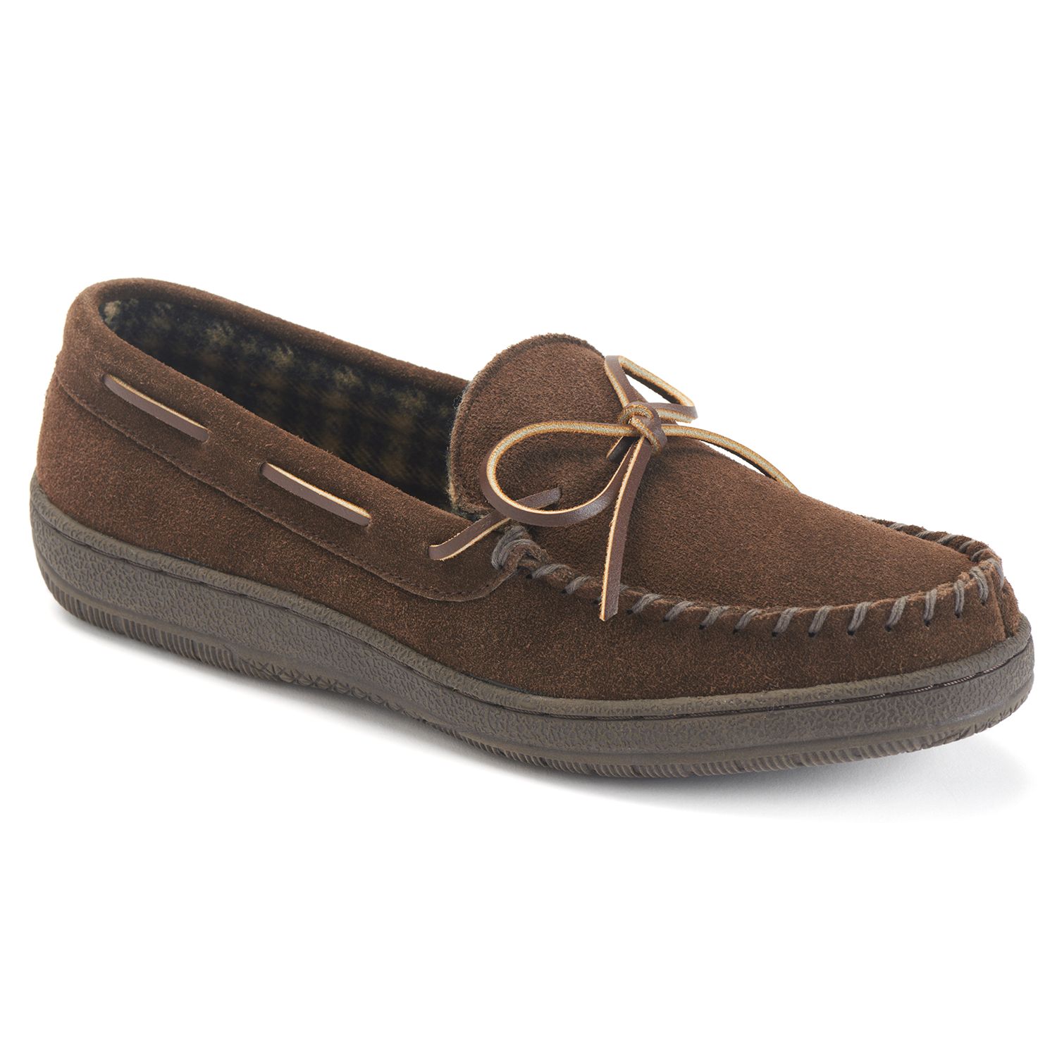 mens wide moccasin slippers