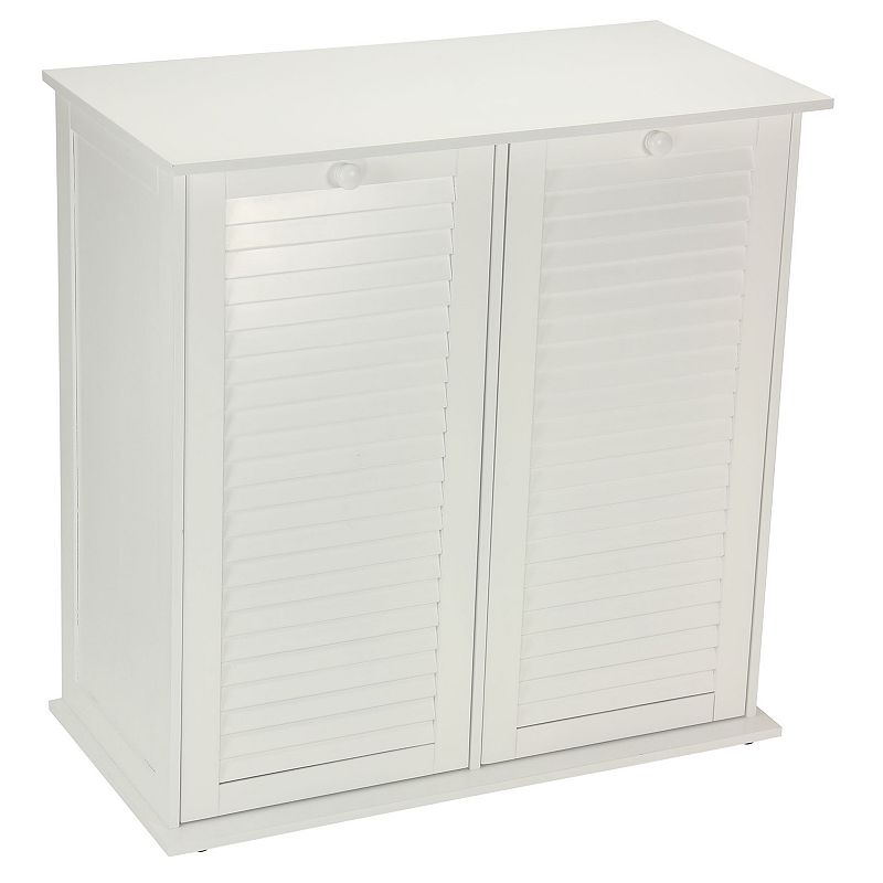 Household Essentials Tilt-Out Laundry Sorter Cabinet with Shutter Front