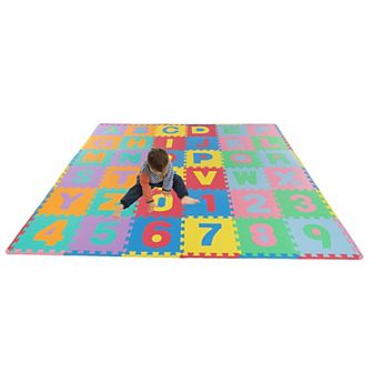 Foam Floor Alphabet & Number 36 pc Puzzle Mat