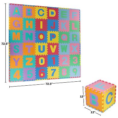 Foam Floor Alphabet and Number 36-pc. Puzzle Mat