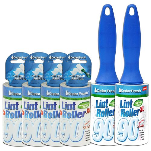 Household Essentials 2pk. Cedar Fresh Lint Rollers with 4 Lint Roller