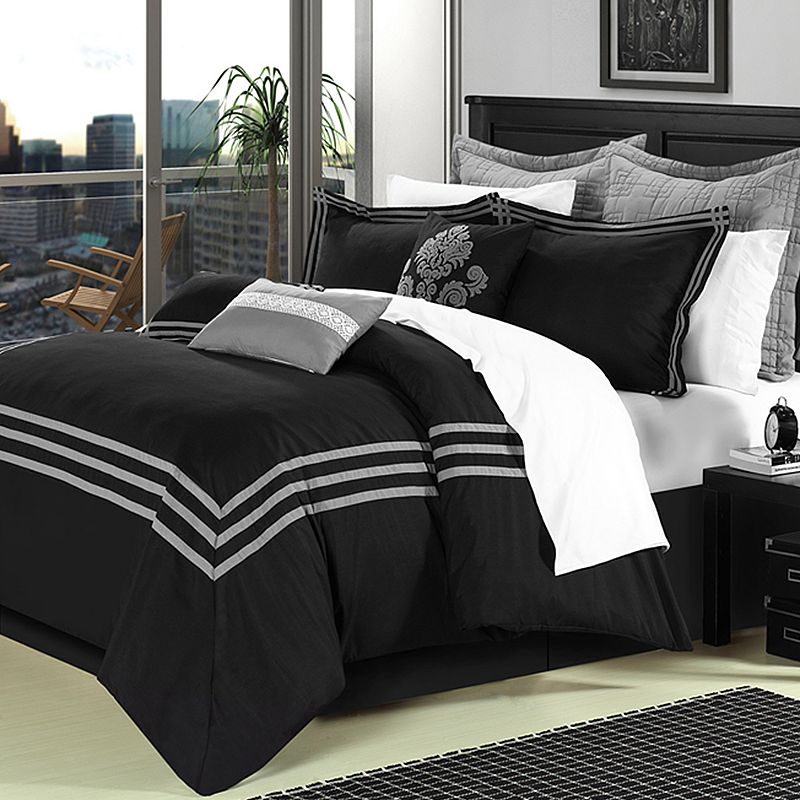 95460389 Cosmo 12-pc. Bed Set, Black, King sku 95460389