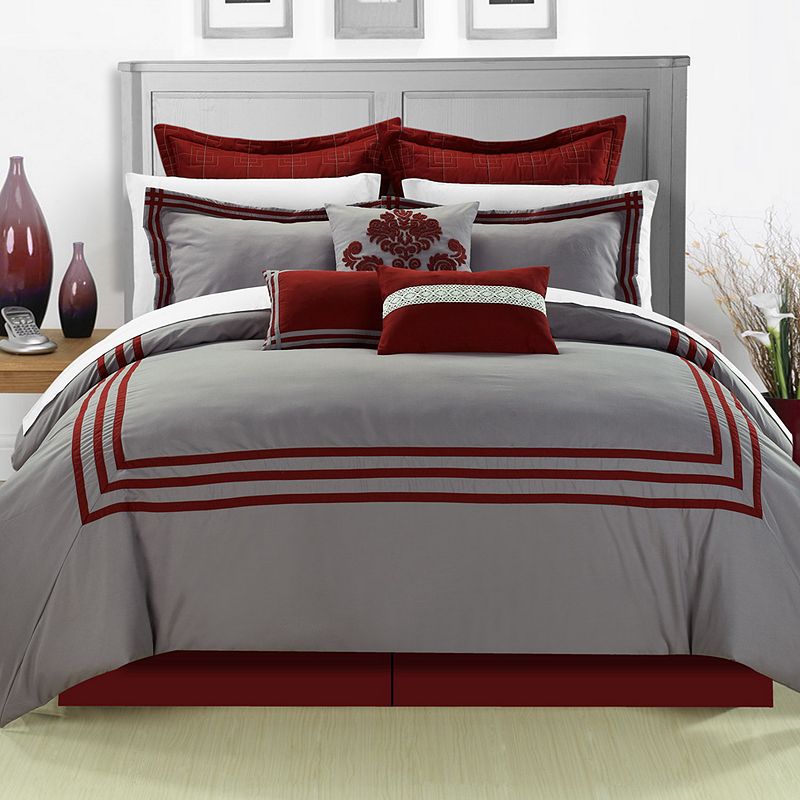 Cosmo 12-pc. Bed Set, Red, Queen