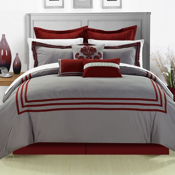 Cosmo Red 8 Pc Comforter Set, Kohls Queen Bedding Sets