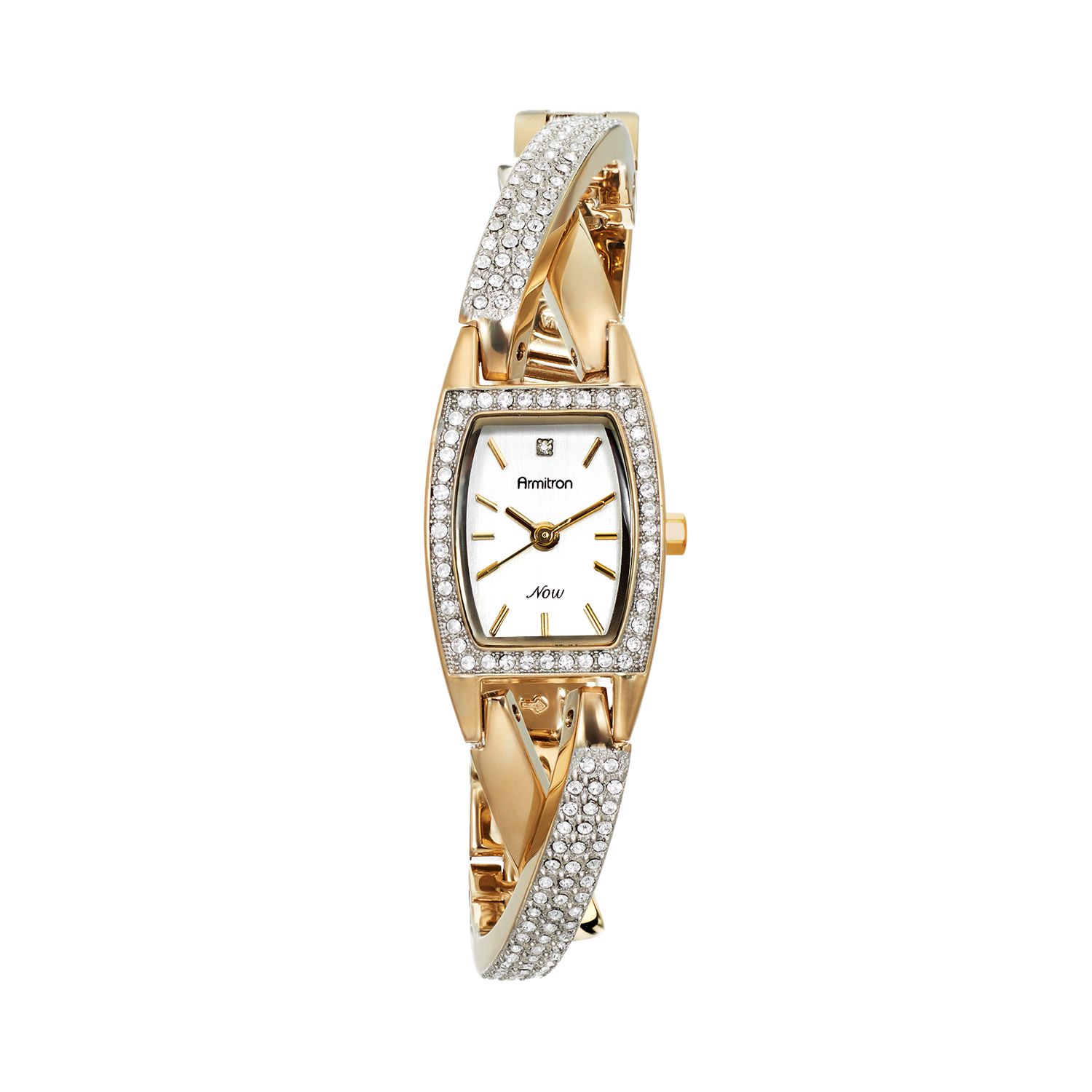 Crystal Half-Bangle Watch - 75/5242SVTT