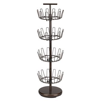 Household Essentials 4 tier Adjustable Revolving Shoe Tree