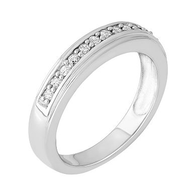 1/4 Carat T.W. Diamond Sterling Silver Ring