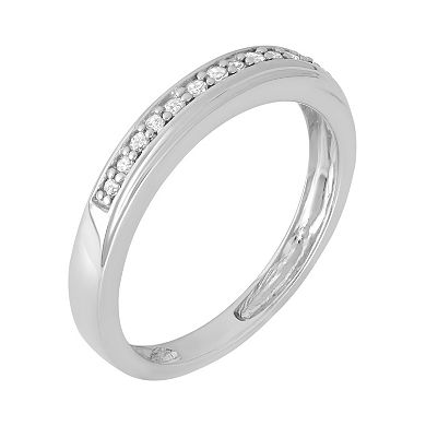 1/10 Carat T.W. Diamond Sterling Silver Ring