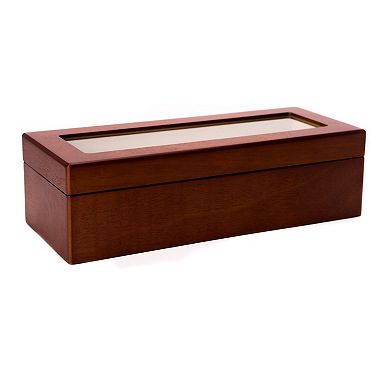 Bey-Berk Wood 4-Slot Watch Box - Men