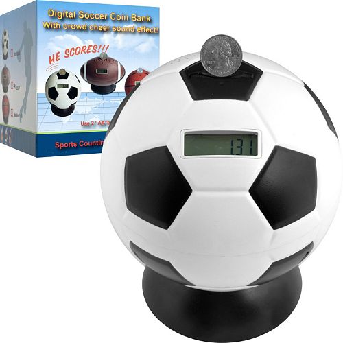 Soccer Ball Digital Coin Counting Bank