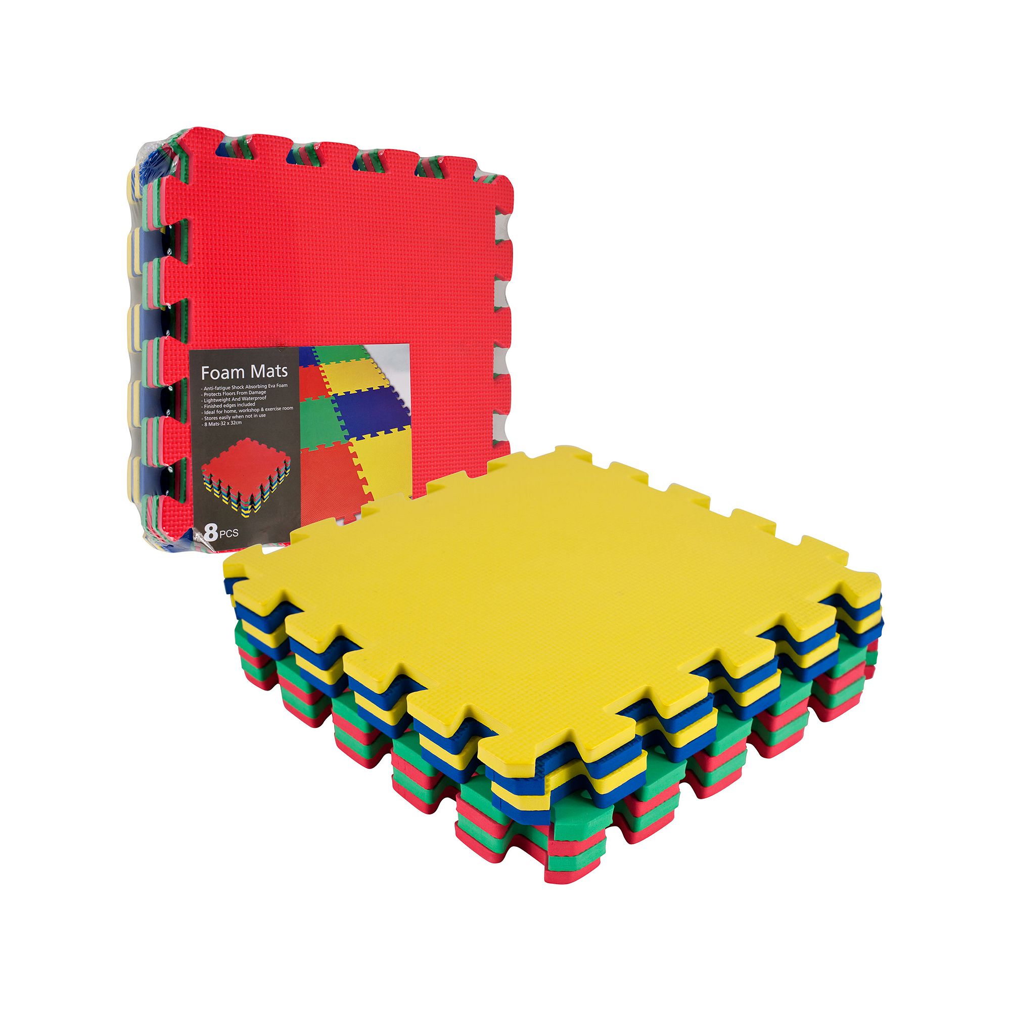 Foam Exercise 8-pc. Mat Set, Multicolor