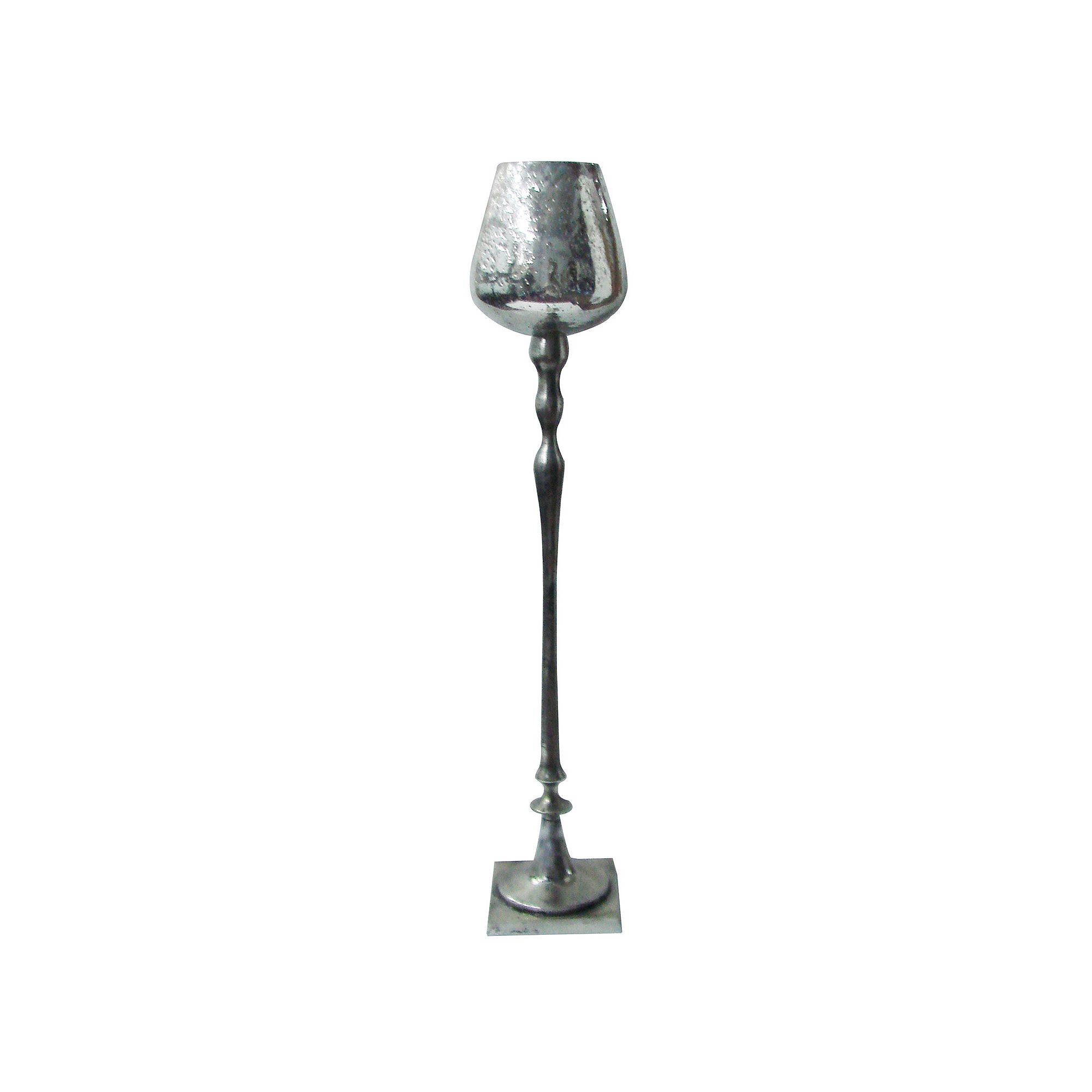 Mantle Candleholder, Silver