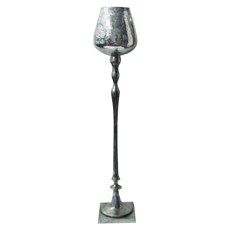 Mantle Candleholder, Silver