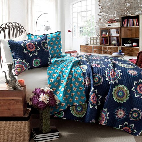 Lush Decor Adrianne 3-pc. Reversible Quilt Set