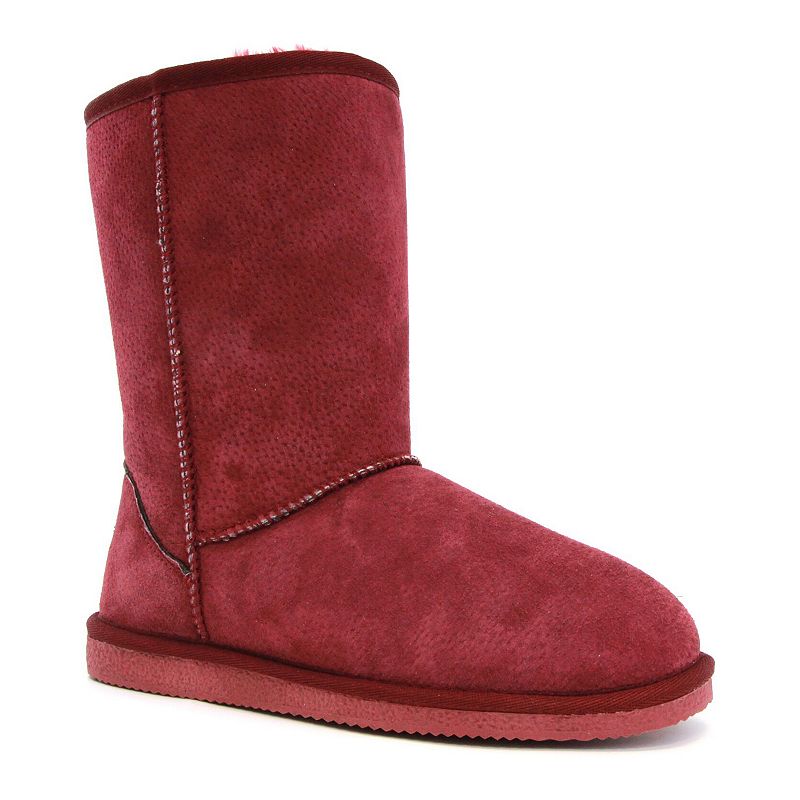 UPC 883139162944 product image for LAMO Classic Women's Mid-Calf Fleece Boots, Girl's, Size: 8, Dark Red | upcitemdb.com