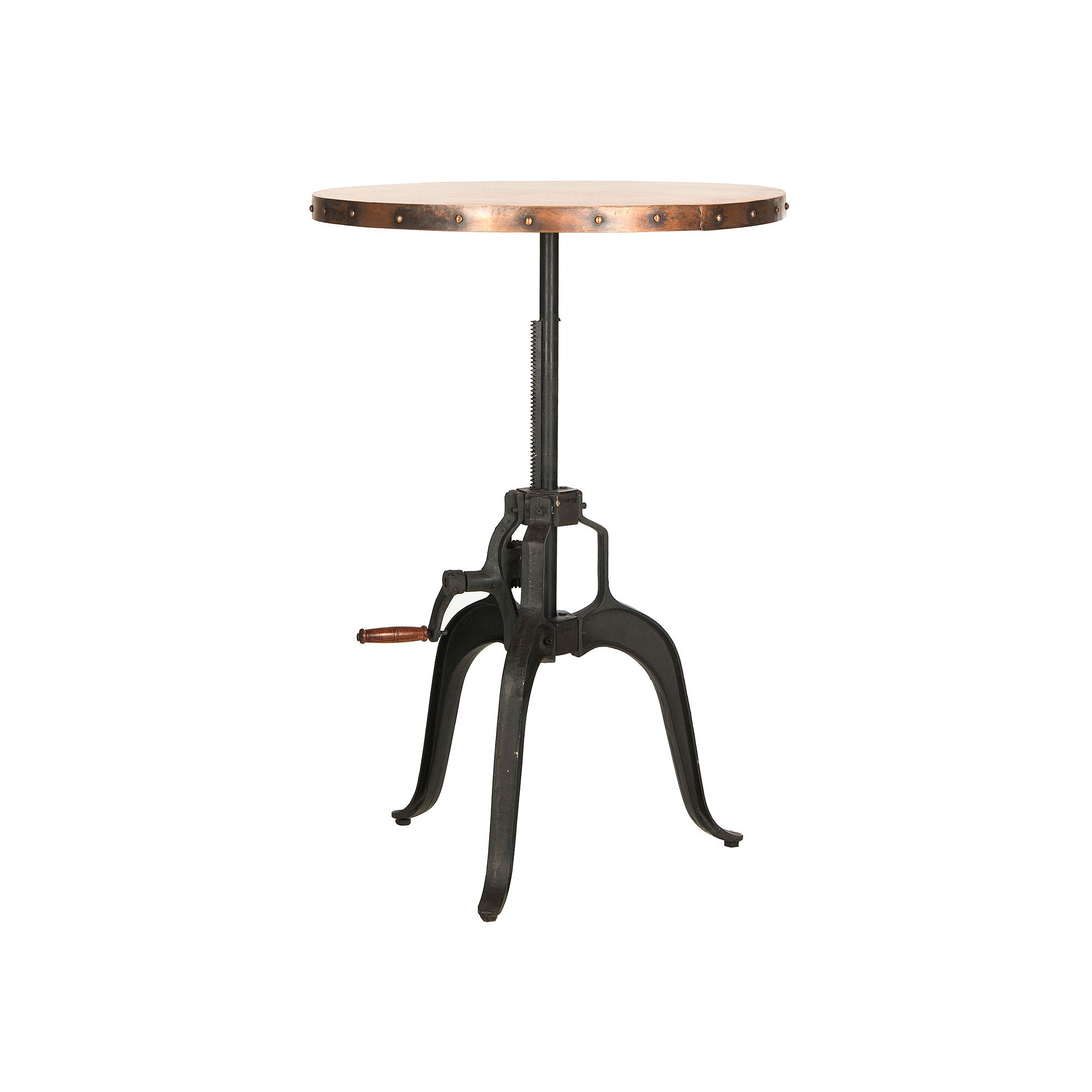 Safavieh Nesta Crank Table, Brown Black