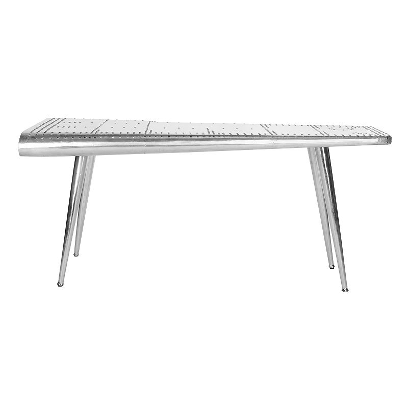 SAFAVIEH Aviator Industrial Console Table Silver  Silver