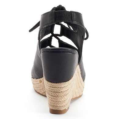 Sonoma Goods For Life® Women's Peep-Toe Espadrille Wedge Sandals