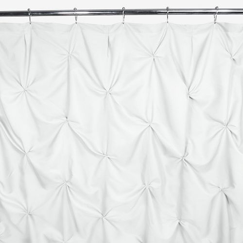 Curtains Ideas black cloth shower curtain : B. Smith Watershed Pouf Water-Repellent Fabric Shower Curtain