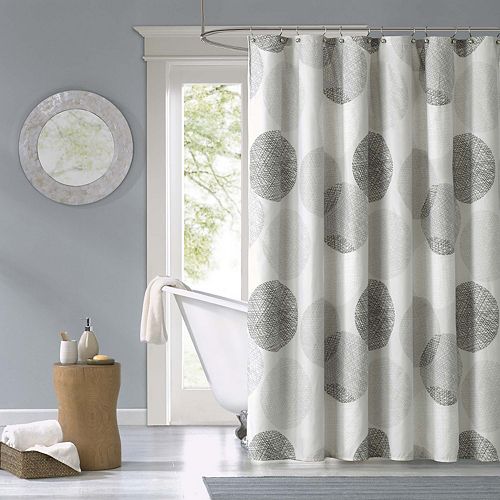 Madison Park Essentials Glendale Fabric Shower Curtain