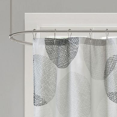 Madison Park Essentials Glendale Fabric Shower Curtain