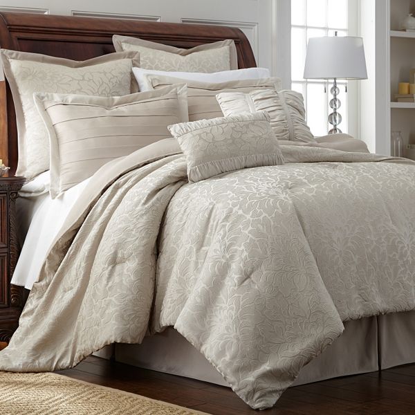 Samantha 8 Pc Jacquard Comforter Set, Kohls Queen Bedding Sets