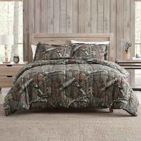 Mossy Oak Infinity Camo Comforter Set, California King Camo Bed Sets