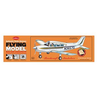 Guillow's 1:20 Beechcraft Musketeer Laser Cut Model Kit