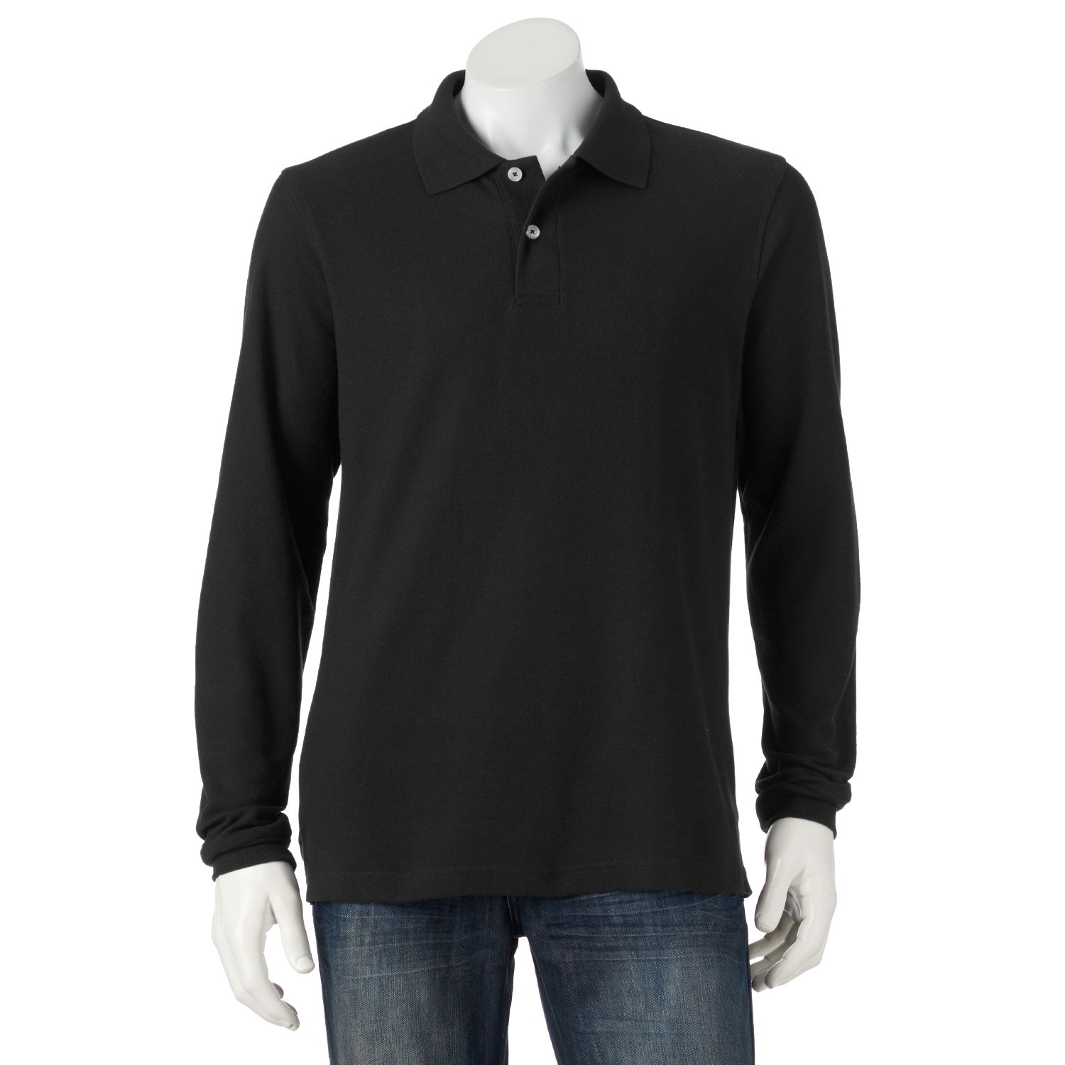 kohls womens long sleeve polo shirts
