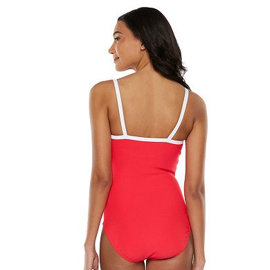 Croft & Barrow® Pique One-Piece Swimsuit - Women's