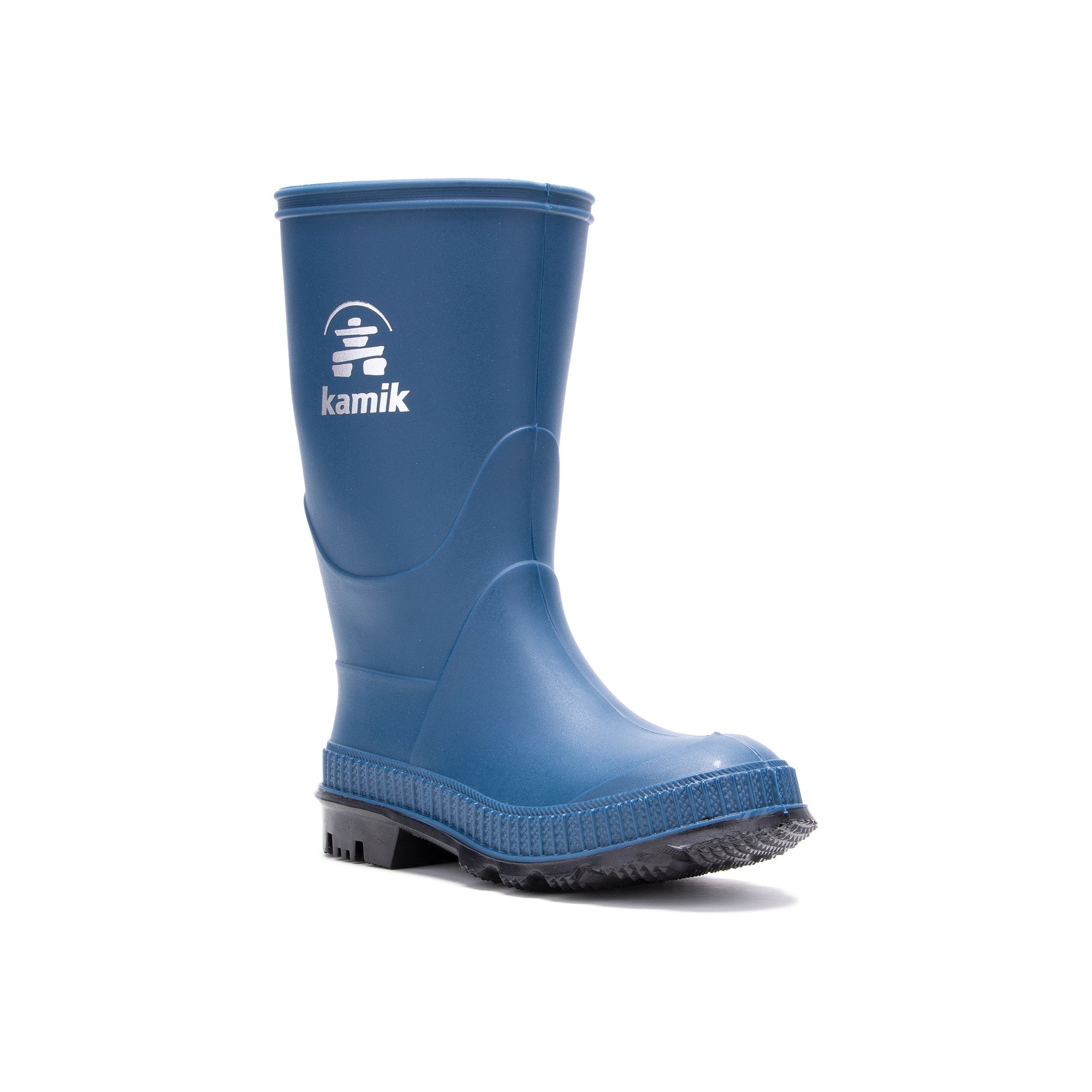 Kamik Stomp Kids Waterproof Rain Boots, Boys, Size: 1, Light Blue
