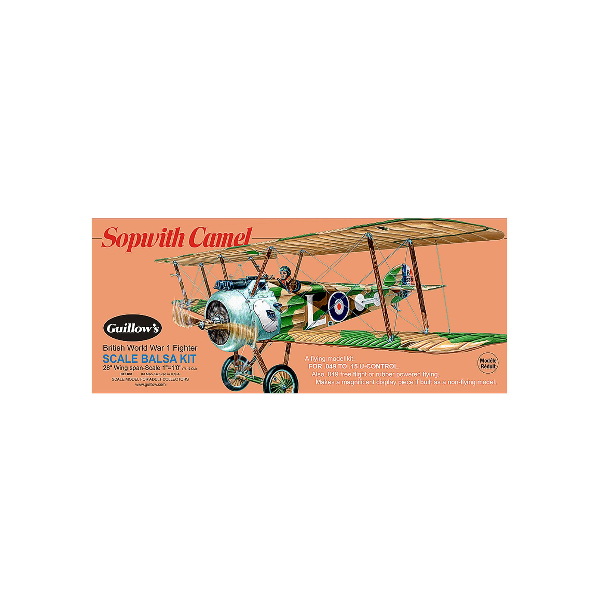 Guillows 1:12 Sopwith Camel Model Kit, Multicolor