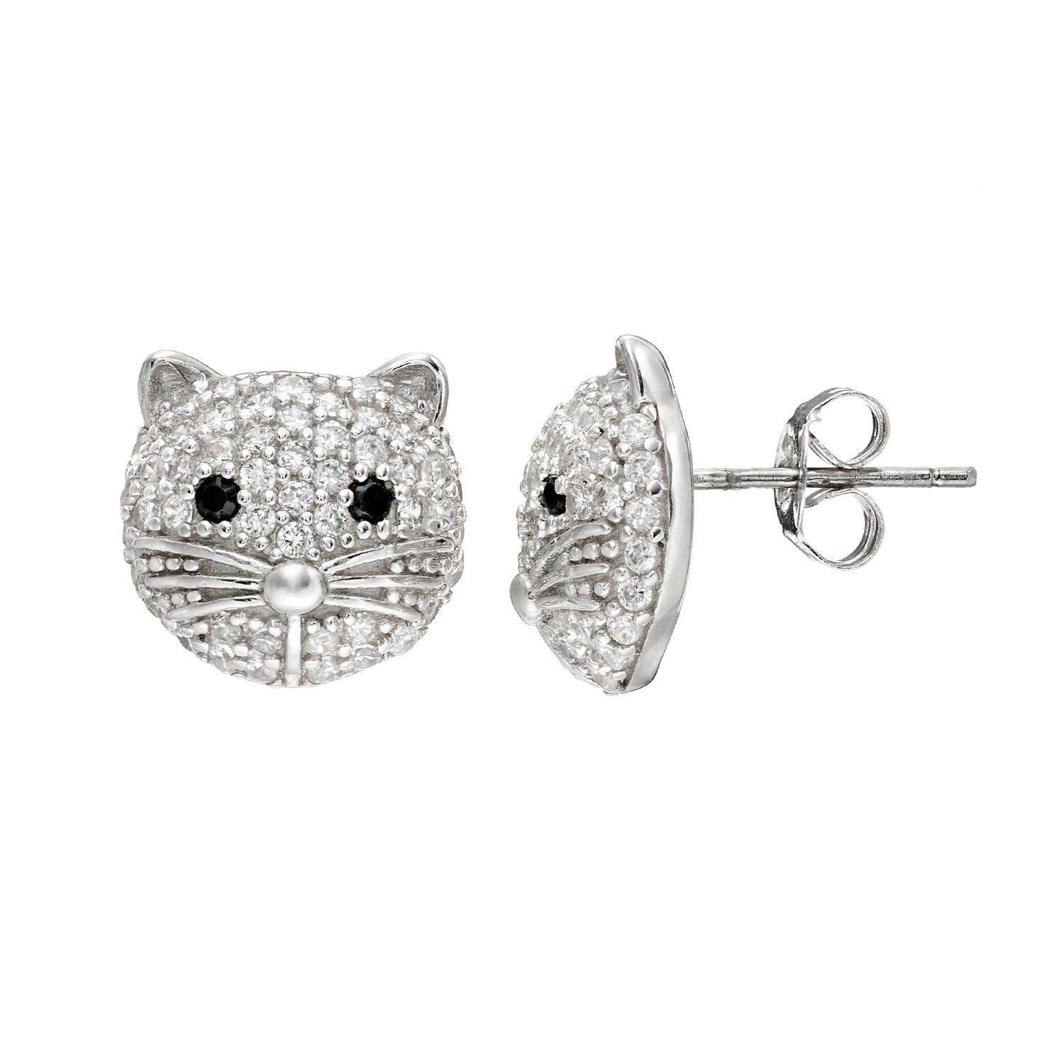 Cat earrings clearance kohls