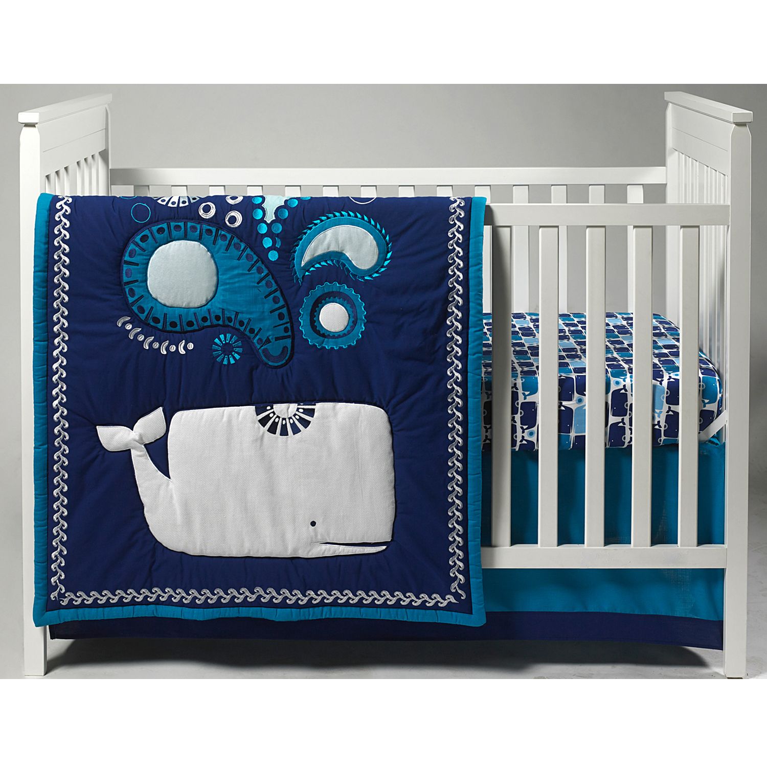 whale crib sheets