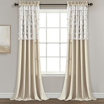 Lush Decor Avery Sheer Window Curtain Pair