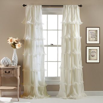 Lush Decor 1-Panel Nerina Sheer Window Curtain - 54'' x 84''
