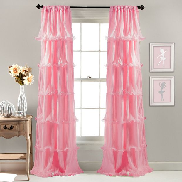 Lush Decor 1-Panel Nerina Sheer Window Curtain - 54'' x 84''