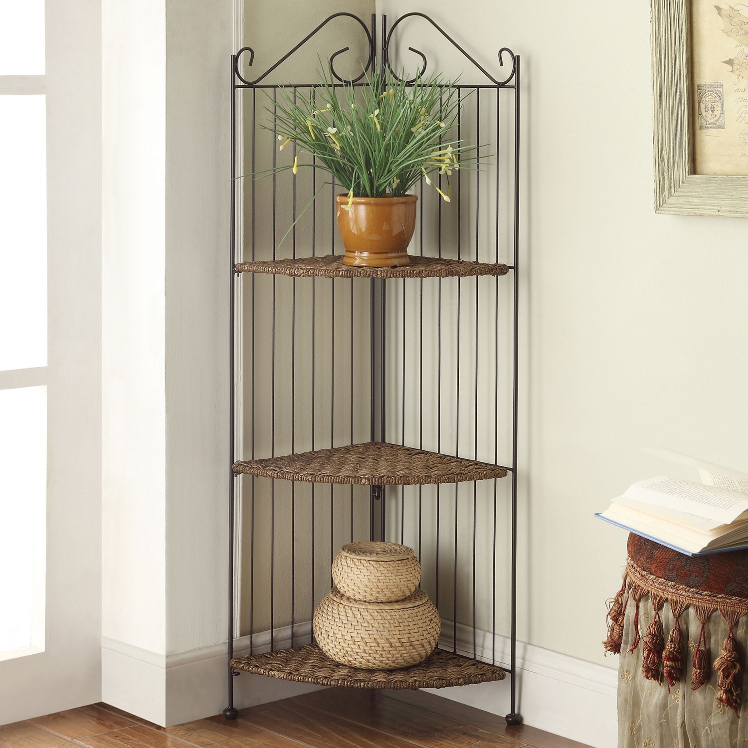 3 shelf trestle bookcase