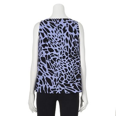 Dana Buchman Printed Pleated Tank - Women's