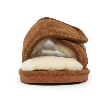 LAMO Women's Sheepskin-Lined Suede Slippers